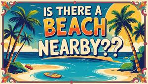 Is there a beach near The Beall Mansion in St. Alton,